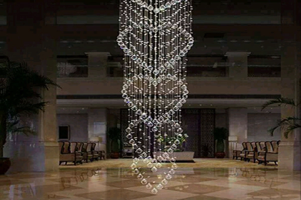 Custom glass chandeliers manufactured for bulk supply