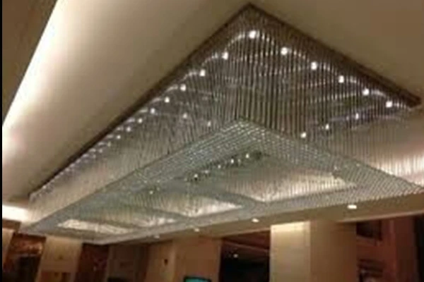 Glass chandeliers with detailed craftsmanship for trade