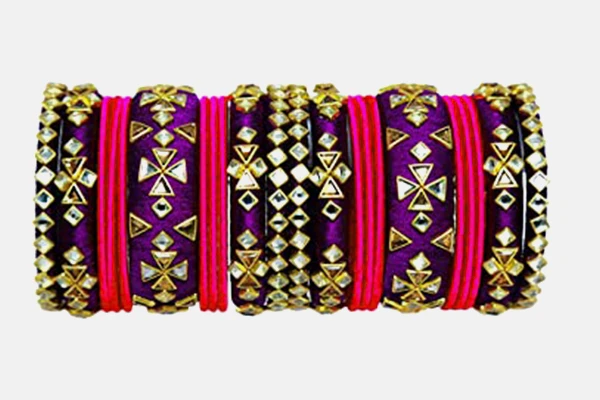 Designer stone bangles for festive occasions