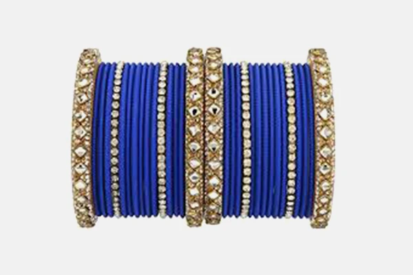 Elegant party wear bangles with subtle stone shine