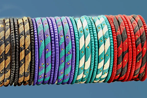 Antique style glass bangles for festive occasions