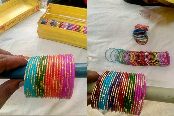 Glass bangles bulk packaging for wholesale supply