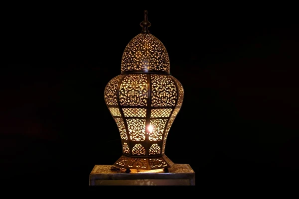 Designer glass bed lamp manufactured in India