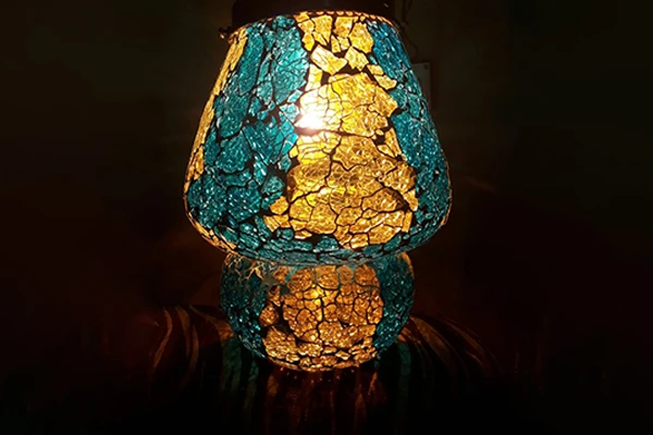 Premium glass table lamps from Firozabad makers
