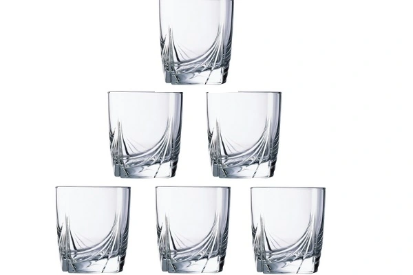 Modern glass whisky glasses for project interiors